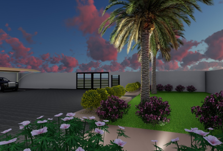 : Landscape For Proposed Villa 01 & 02 At Zabeel Dubai UAE 2